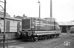 Im Bw Celle-Nord präsentiert sich die 1150 PS starke Deutz-Lok 120 071 der OHE aus dem Jahr 1960. (22.05.1966) <i>Foto: Helmut Röth</i>