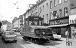Arbeitswagen Tw 1003 der Vestischen Straßenbahnen in Oberhausen-Sterkrade. (05.05.1967) <i>Foto: Helmut Röth</i>
