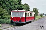 T 10 der Ahaus-Enscheder Eisenbahn im Endbahnhof Ahaus. Der Triebwagen (Gotha, Baujahr 1934) war 1962 on der Ankum-Bersenbrücker Eisenbahn gekommen, als diese 1962 den Personenverkehr einstellte. (13.07.1963) <i>Foto: J.C. de Jongh</i>