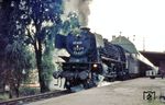 Zum letzten Mal fährt 03 1021 mit dem E 529/429 aus dem Bahnhof Schwerte. (24.09.1966) <i>Foto: Klaus D. Holzborn</i>