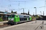 AIX 218 461 rangiert den DGV 92675 aus Duisburg-Wedau in Solingen Hbf auf die Seite. (08.08.2022) <i>Foto: Joachim Bügel</i>