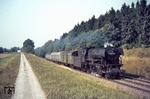 023 070 vor E 1559 (Heilbronn - Crailsheim) bei Wieslensdorf. (07.09.1973) <i>Foto: Wolfgang Bügel</i>
