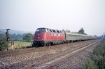 Die Urahnin der Baureihe V 200 - 220 001 - vor DC 592 bei Lauda. (08.09.1973) <i>Foto: Wolfgang Bügel</i>