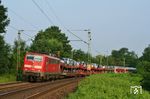 111 051 hat mit dem Nachtzug CNL 1287 "Pyxis" aus Hamburg-Altona in München Süd sein Ziel in München Ost fast erreicht. (01.07.2010) <i>Foto: Stefan von Lossow</i>