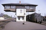 01 102 (Bw Ehrang) am markanten Pilzstellwerk in Trier Hbf. (26.08.1968) <i>Foto: Colin Brack</i>