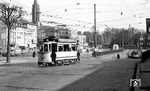 Tw 13 (v.d.Zypen/SSW, Baujahr 1906) auf der Linie 1 am Kaiserplatz in Bonn. (12.1953) <i>Foto: Karl Wyrsch, Slg. D. Ammann</i>