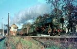 50 2616 (Bw Ehrang) fährt mit einem Güterzug durch Trier West. (17.11.1967) <i>Foto: Wilfried Sieberg</i>