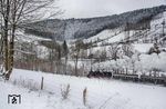 Der Wettergott spielte diesmal mit und sorgte rechtzeitig vor der Fahrt der 78 468 nach Winterberg für eine Bilderbuch-Winterlandschaft. (21.01.2023) <i>Foto: Joachim Schmidt</i>