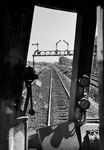 Blick aus dem Führerstand eines SVT, der bei Gütersloh die Blockstelle 129 passiert. (1938) <i>Foto: RVM (Hoffmann)</i>