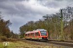648 958 als RE 11712 nach Husum in Rendsburg.  (25.03.2023) <i>Foto: Thorsten Eichhorn</i>