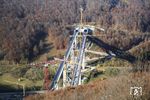 Das markanteste Bauwerk der Neubaustrecke Wendlingen – Ulm überspannt im Albaufstieg bei Wiesensteig auf zwei eingleisigen Brücken (485 m und 472 m) das Filstal. Für beide Brücken wurden insgesamt 55.000 m³ Beton, 7.700 t Stahl und 800 t Spannstahl verbaut. Die feste Fahrbahn können auch Rettungsfahrzeuge befahren. (12.11.2021) <i>Foto: Korbinian Fleischer</i>