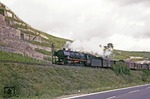 Eine unbekannte 44er befördert einen Güterzug von Koblenz nach Ehrang auf der Moselbahn bei Klotten. (09.1964) <i>Foto: R.F. Collins</i>