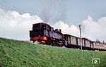 94 1268 unterstützte 82 041 als Schiebelok am E 770 auf dem Steilstreckenabschnitt kurz vor Freudenstadt Stadt. (30.04.1966) <i>Foto: Theodor Horn</i>