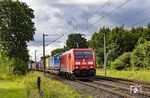 185 403 auf dem Weg nach Dänemark bei Owschlag. (05.08.2023) <i>Foto: Thorsten Eichhorn</i>