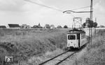 Tw 9 (Umbau 1957 aus Tw 24) auf der Fahrt nach Nörvenich bei Merzenich. (28.07.1960) <i>Foto: Aad van Ooy</i>