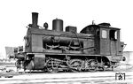 Die bei Hanomag gebaute Cn2t-Lok wurde 1921 als Lok 5 an die Bremervörde-Osterholzer Eisenbahn (BOE) geliefert. 1949 wurde sie in Nr. 335 umgezeichnet und stand noch bis 1963 in Diensten der BOE. (1953) <i>Foto: Hermann Ott</i>