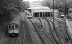 Der Bahnhof Krumme Lanke, einer der beiden Endbahnhöfe der Linie U3 der Berliner U-Bahn.  (03.06.1972) <i>Foto: Burkhard Wollny</i>
